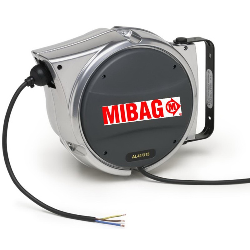 Kabelaufroller MIBAL 41/315 / IP42, 15 m, 3 x 1,5 mm²