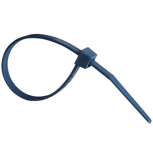 Kabelbinder detektierbar blau 098 x 2.5 mm / Beutel à 100 Stk. / Lebensmittel-Industrie